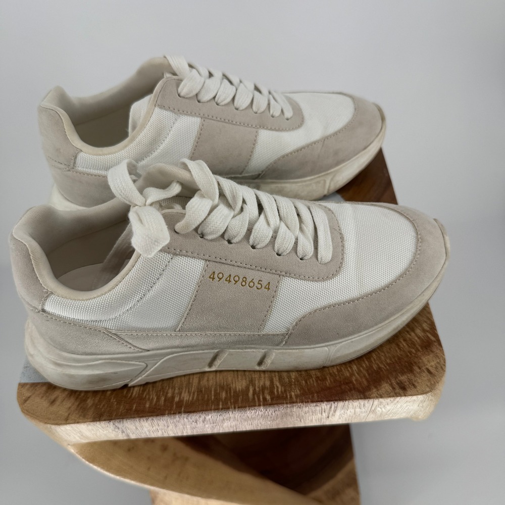 Steve Madden Calianna Sneakers 8.5 Neutral Chunky Platform Dad Shoes Streetwear